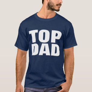 Camiseta en el Día del Padre Superior - Manos azul