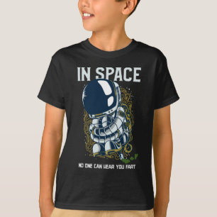 Camiseta En el espacio nadie puede oír el pedo - Chiste Far