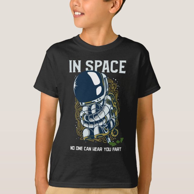 Camiseta En el espacio nadie puede oír el pedo - Chiste Far (Anverso)