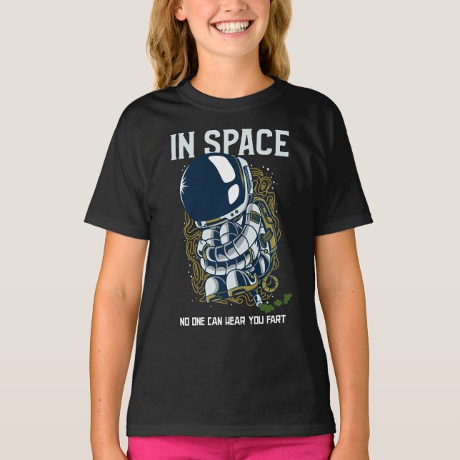 Camiseta En el espacio nadie puede oír el pedo - Chiste Far (Anverso)