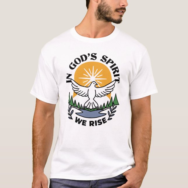 Camiseta En el espíritu de Dios que levantamos - Fe y liber (Anverso)