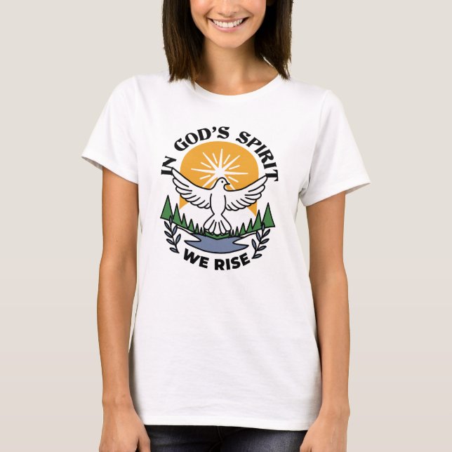 Camiseta En el espíritu de Dios que levantamos - Fe y liber (Anverso)