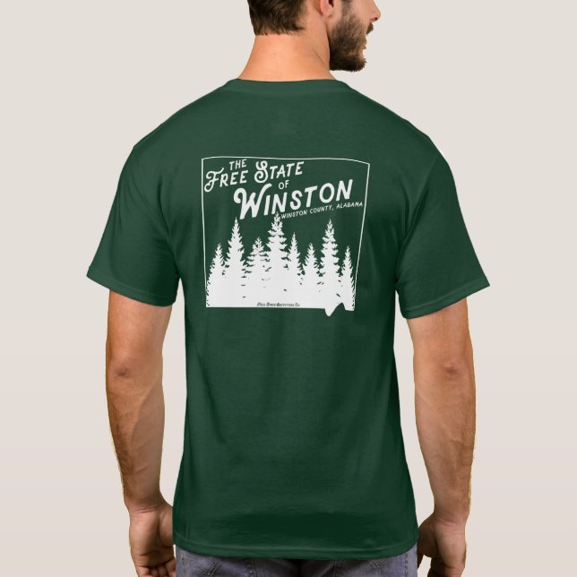 Camiseta En el estado libre de Winston Tee de doble cara (Reverso)