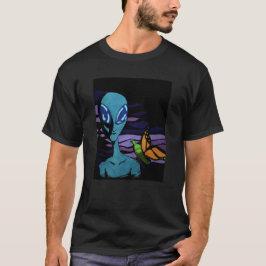 Camiseta En el éter - alienígena extraterrestre y mosca de