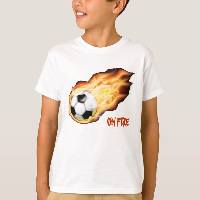 Camiseta En el fuego para el fútbol (Anverso)