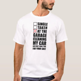 Camiseta En el garaje que limpia mi coche