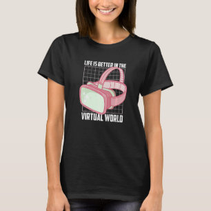 Camiseta En el jugador virtual mundial para jugador de cons