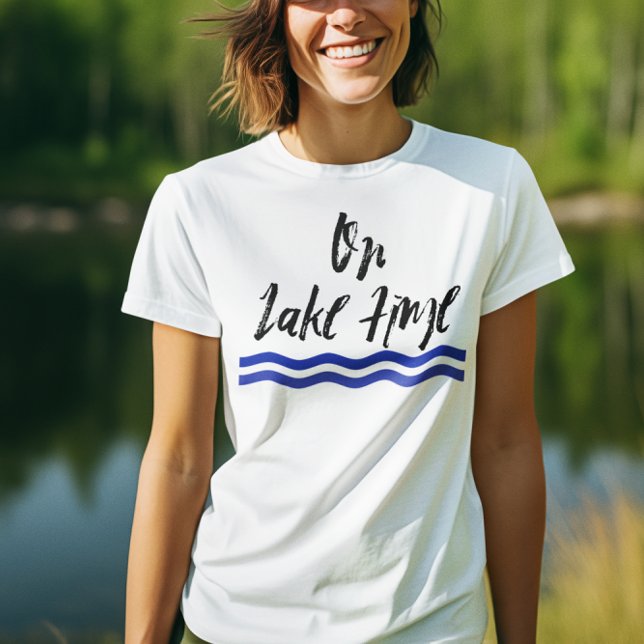 Camiseta En el lago olas de boteo (Subido por el creador)