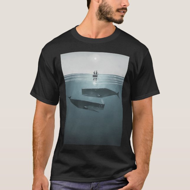 Camiseta En el mar. (Anverso)
