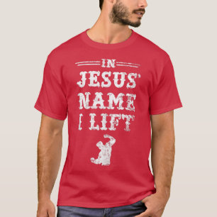 Camiseta En el nombre de Jesús levanto, el gráfico de entre