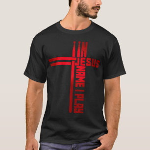 Camiseta En el nombre de Jesús toco la batería Baterista vi