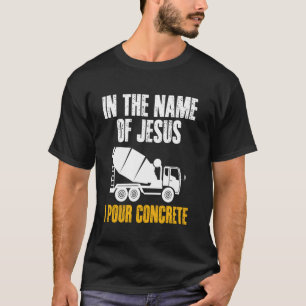 Camiseta En el nombre de Jesús vierto tripulación de trabaj