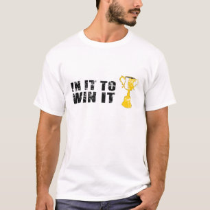 Camiseta en él para ganarlo