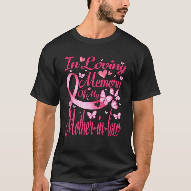 Camiseta En El Recuerdo Amado Del Cáncer De Mama De Mi Sueg (Anverso)