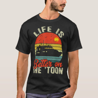 Camiseta En El Toon Vintage Pontoon Boat