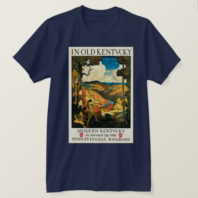 Camiseta En el Viejo Kentucky (Anverso del diseño)