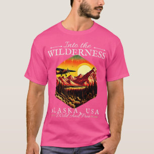 Camiseta En el Wilderness Alaska USA diseño vintage TShi