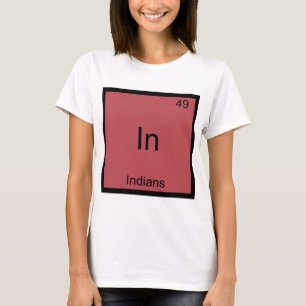 Camiseta En - Elemento Divertido Indio Símbolo Químico Cami