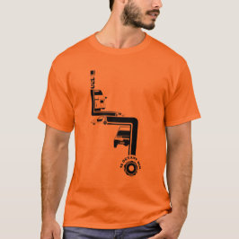 Camiseta en enlace del naranja del insecto