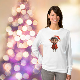 Camiseta ¡En Eso! Tee femenino Elf navidades