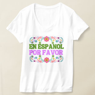 Camiseta En Español Por Favor, Maestro Español De Regalos