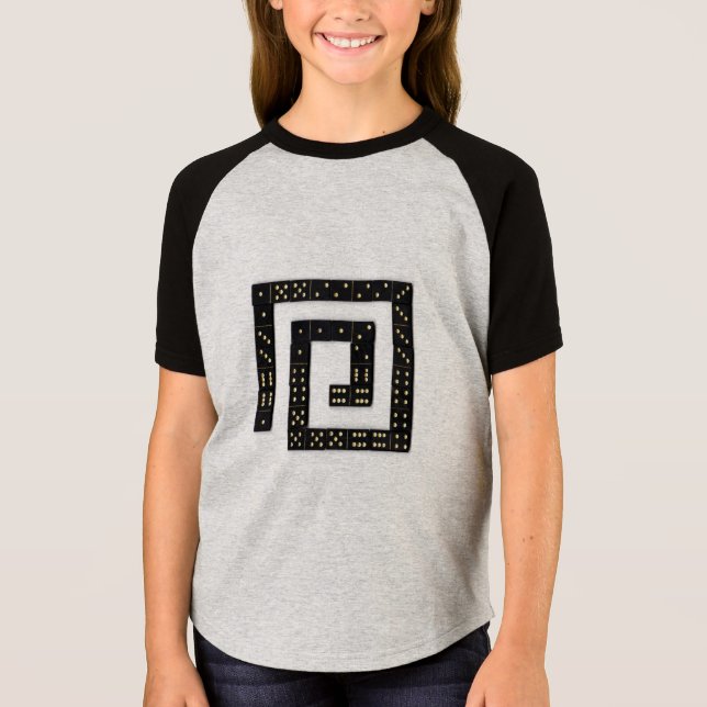 Camiseta en espiral dominó (niño) (Anverso)