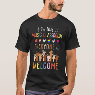 Camiseta En Esta Clase De Música Todos Son Música De Bienve