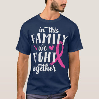 Camiseta En esta familia luchamos juntos contra el cáncer d
