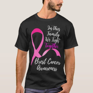 Camiseta En esta familia luchamos juntos contra el cáncer d