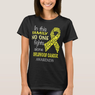Camiseta en esta familia nadie lucha contra el cáncer infan