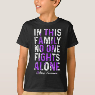 Camiseta En Esta Familia Nadie Lucha Sola Epilepsia Awarene