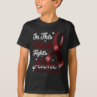 Camiseta En Esta Familia Nadie Lucha Solo Aneurisma Cerebra