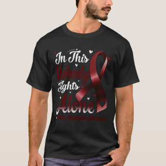 Camiseta En Esta Familia Nadie Lucha Solo Aneurisma Cerebra