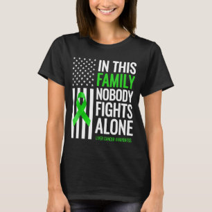 Camiseta En Esta Familia Nadie Lucha Solo Cáncer de Hígado