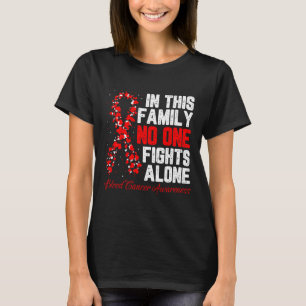 Camiseta En Esta Familia Nadie Lucha Solo Cáncer de Sangre 
