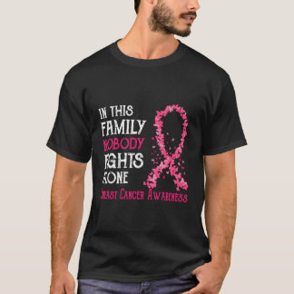 Camiseta En esta familia nadie lucha solo contra el cáncer 