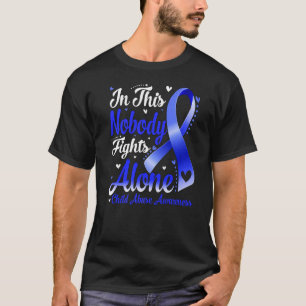 Camiseta En esta familia nadie lucha solo contra el maltrat