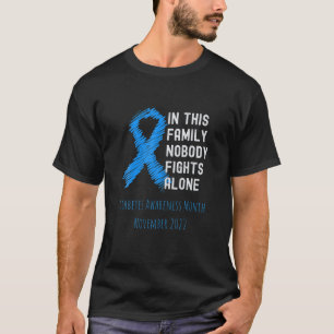 Camiseta En esta familia nadie lucha solo: la diabetes