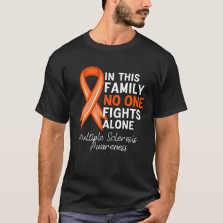 Camiseta En Esta Familia Nadie Lucha Solo Múltiples Esclero