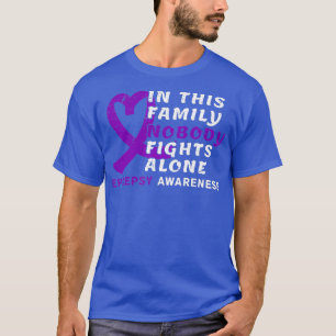 Camiseta En Esta Familia Nadie Lucha Solo Por La Epilepsia 