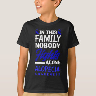 Camiseta En Esta Familia Nadie Pelea Sola Alopecia Awaren