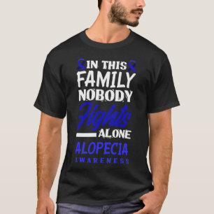 Camiseta En Esta Familia Nadie Pelea Sola Alopecia Awaren