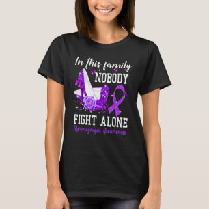 Camiseta En Esta Familia Nadie Pelea Sola Fibromialgia Awa