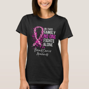 Camiseta En Esta Familia Solo Lucha Contra El Cáncer De Mam