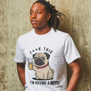 Camiseta En esto estoy teniendo una cerveza - Citas de aman