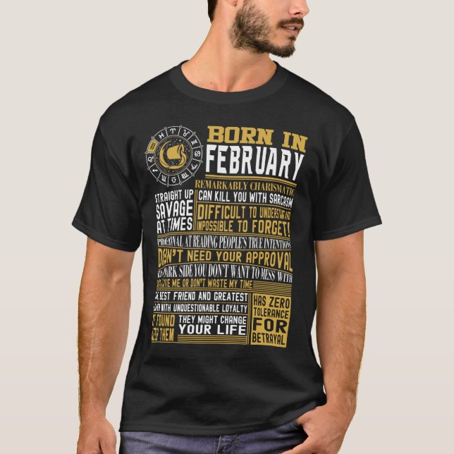 Camiseta En febrero hechos llevados (Anverso)