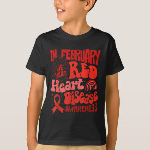 Camiseta En Febrero Usamos Conciencia Sobre La Enfermedad D