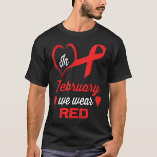 Camiseta En Febrero Usamos Conciencia Sobre Las Enfermedade