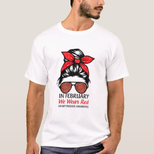 Camiseta En Febrero Usamos Conciencia Sobre Las Enfermedade