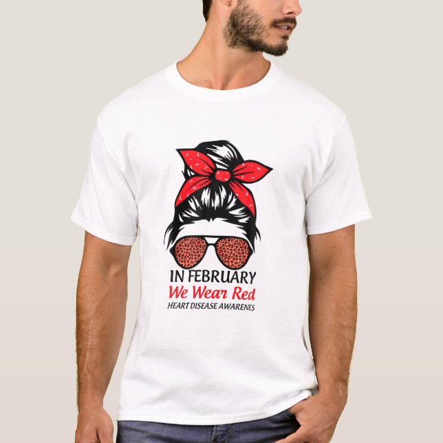 Camiseta En Febrero Usamos Conciencia Sobre Las Enfermedade (Anverso)